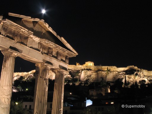 Akropolis mit Beleuchtung - zurÃŒck zur Ãbersicht