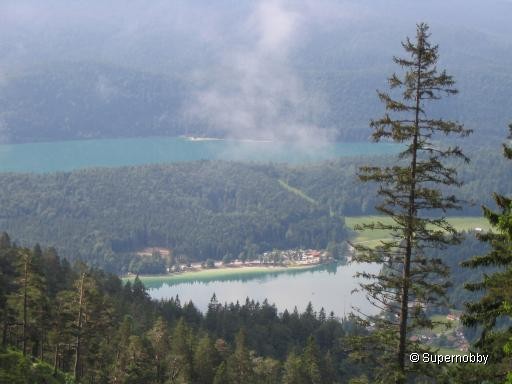 Ausblick auf Walchensee - zurÃŒck zur Ãbersicht